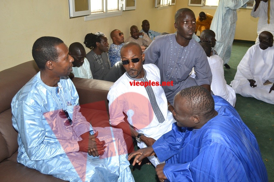 L'homme d'affaires Cheikh Amar un fervent talibé en visite de courtoisie chez Serigne Cheikh le fils de son guide Serigne Saliou à Boustane.