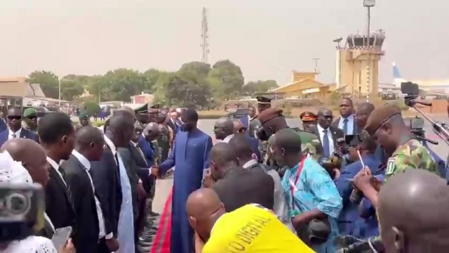 Vidéo / Guinée-Bissau: L'arrivée du Président Bassirou Diomaye Faye