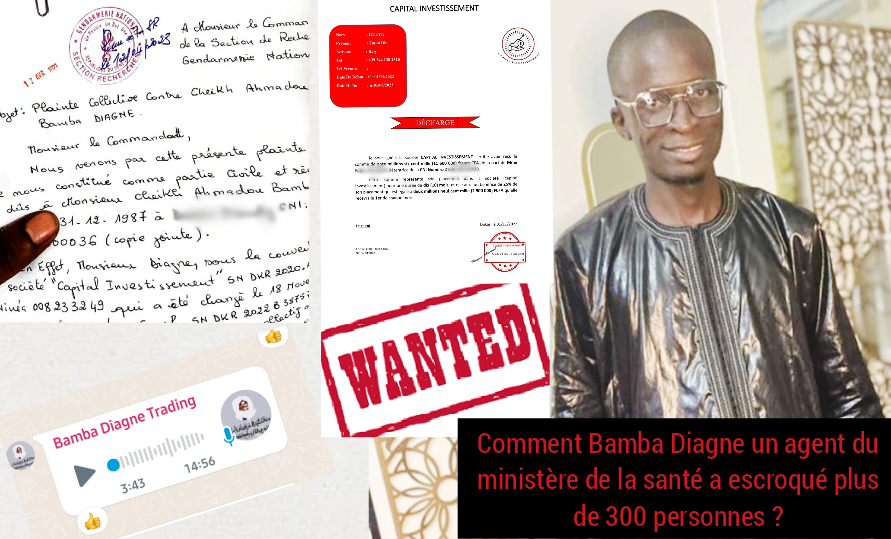 EXCLUSIVITÉ SENEGALACTU : Khadim Bamba Diagne frère d’un ancien ministre escroque près d’un milliard de francs CFA à plus de 300 personnes.