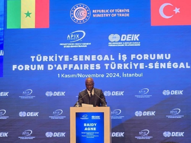 Forum d’affaires Turquie - Sénégal : Baidy Agne souligne l'importance d'un partenariat gagnant-gagnant pour une coopération accrue