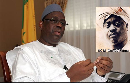 Macky Sall promet de soutenir les projets de la famille de Serigne Cheikh Gaïndé Fatma