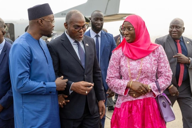 Photos/ En visite de travail: L'arrivée du Premier Ministre Ousmane Sonko en Gambie, ce mercredi