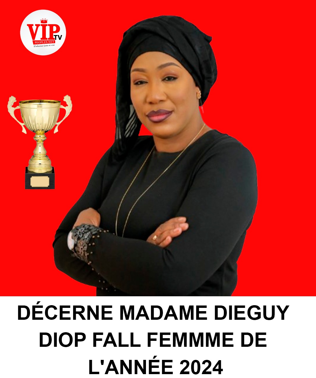 Femme de l'année 2024: Vipeoples.net décerne le titre à Diéguy Diop Fall La sainte militante et dévouée de son mentor de Président Macky Sall.