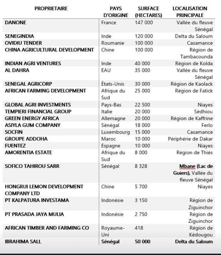 Babacar Ngom et le paradoxe des terres agricoles au Sénégal : 300 hectares locaux face à des milliers aux mains d’étrangers