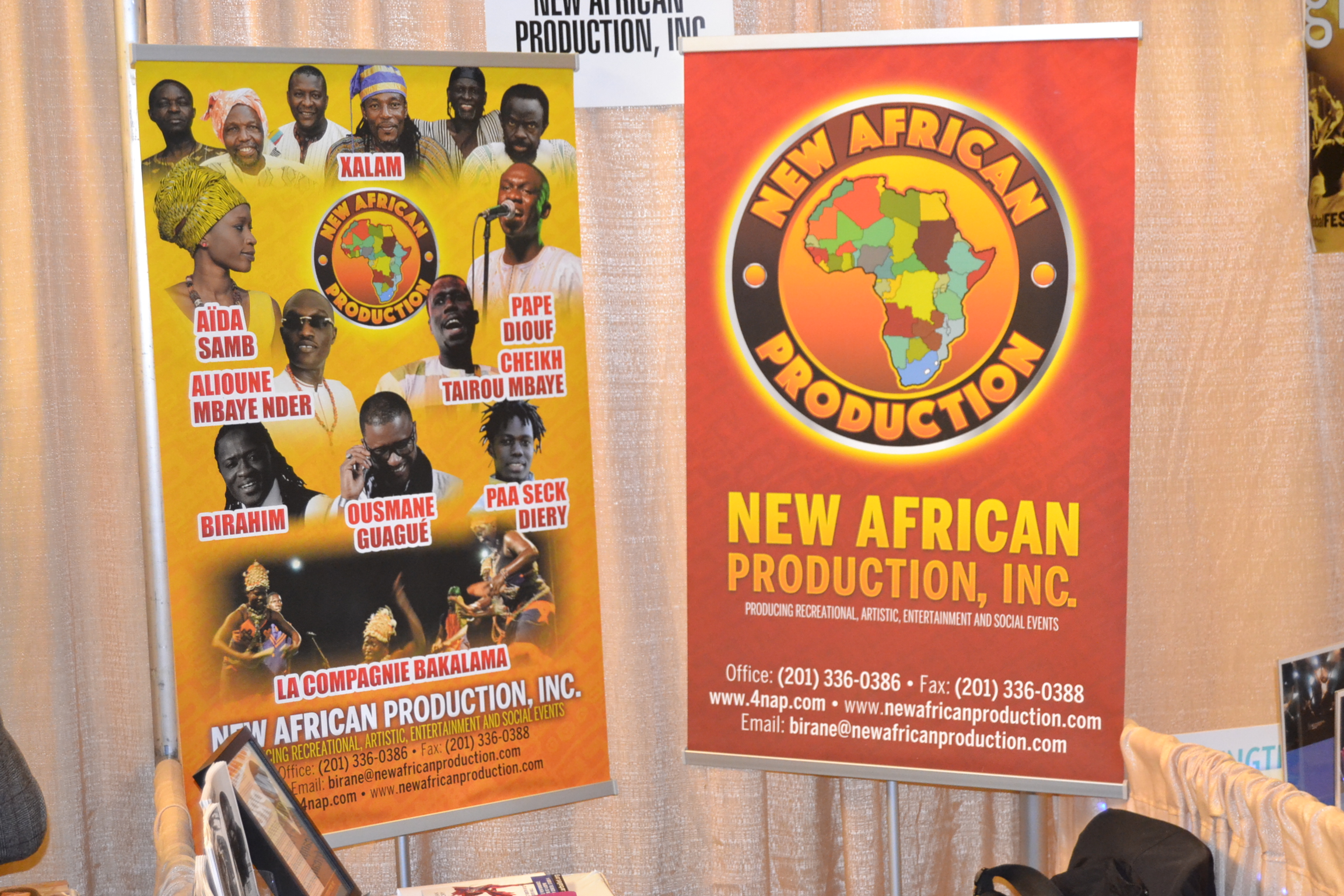 APAP NYC 2016:La compagny New African production INC du Sénégalais Birane Sarr de New Jersey seul Africain présent à l'EXPO de l'Association Performing Arts Presenters de New York..