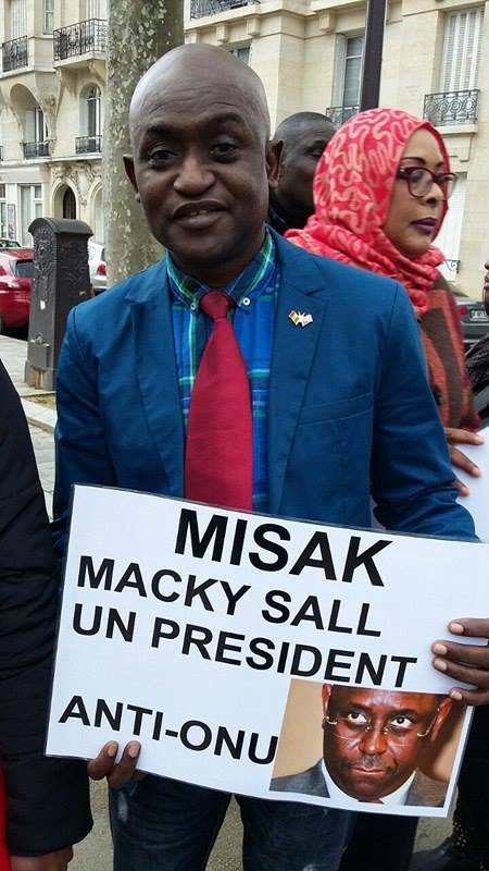 Macky anti ONU: .Abdoulaye Mamadou GUISSE au siège de l’ONU, à Paris pour la libération de Karim WADE.