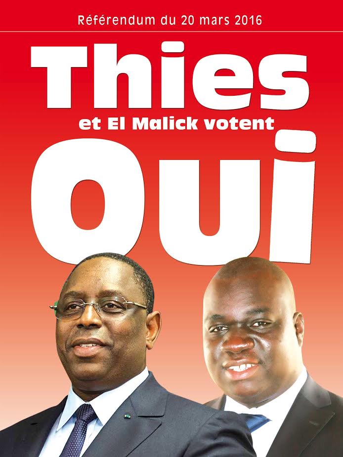 El Malick Seck vote Oui