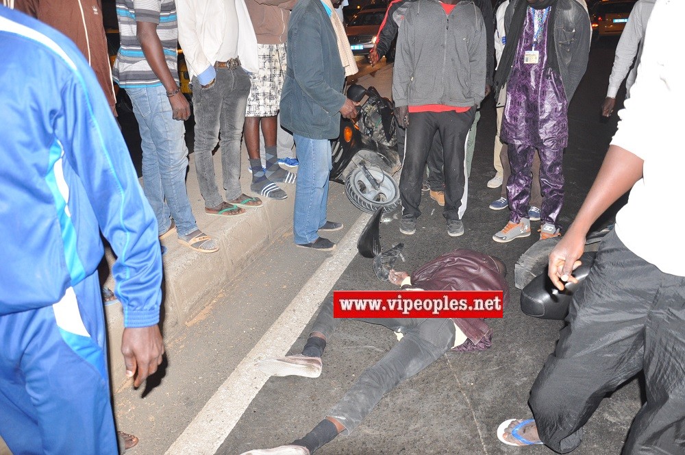 Les images de l'accident qui s'est produit ce samedi nuit en face la gendarmerie foire.