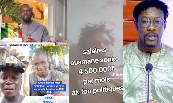 A.J-Salée réplique des Sénégalais à Sonko sur l'appel de Fond pour financer sa campagne aux législat