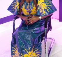 Kebs Thiam rayonnante dans cette robe