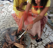 Fanta Samira Coulibaly en mode grillade le jour de la Tabaski.