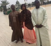 Ami Samaké en compagnie de Serigne Abdourahmane Mbacké chez  Serigne Sidy Moctar à Touba.