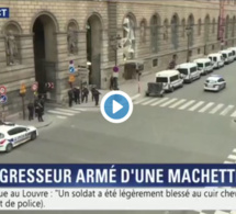 vVidéo- France: Agression au Louvre, une vidéo montre le moment où les visiteurs écoutent les consignes de sécurité