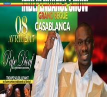 GRAND BEGUE DE CASABLANCA LE 08 AVRIL PAPE DIOUF AU MAROC AVEC VOUZENOU DANS INDEPENDANCE SHOW