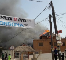 Photos - Incendie à Saly: Un magasin de location de buggies et squads part en fumée