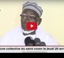 Déclaration de Serigne Mountakha Mbacké pour une lecture collective du saint Coran pour le jeudi 20 avril 2017