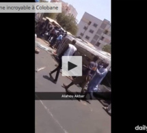 Colobane : Un car termine sa course sur une vieille dame, le chauffeur prend la fuite.(Vidéo)