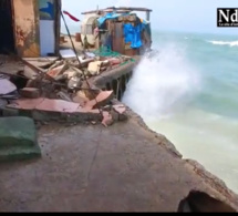 Furie marine à Santhiaba : des maisons détruites, une population déboussolée, des appels à l’aide… Regardez