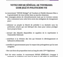 Message de Sheikh Alassane Séné DEFAR SENEGAL JELÉ FI POLITICIEN YI