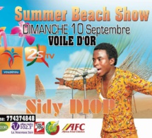 VOUZENOU revient ce dimanche à la Voile d'Or avec Sidy Diop. SUMMER BEACH SHOW