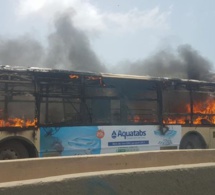 URGENT : Un bus DDD prend feu à la Patte d’Oie