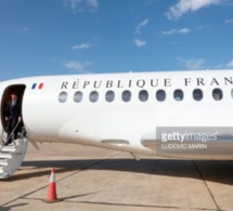 Le Falcon 7X d’Emmanuel Macron toujours cloué sur la piste de l’aéroport de Saint-Louis