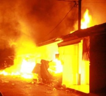 Après Ziguinchor, Violent incendie au marché de Thiaroye Dakar