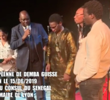 TOURNEE EUROPÉENNE DE DEMBA GUISSE A LYON LE 15/06/2019 EN PRESENCE DU CONSUL DU SENEGAL ET DU MAIRE