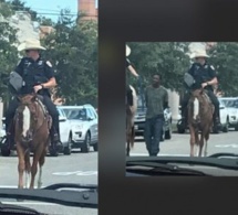 Au Texas, des policiers à cheval mènent un homme noir avec une corde