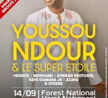 LE GRAND BAL DE YOUSSOU NDOUR REVIENT LE 14 SEPTEMBRE À BRUXELLES. PENSEZ DEJA À VOS RESERVATIONS.