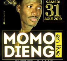 Aprés avoir enflammé la Villa Cristal le CR7 de la musique Momo Dieng vous attend ce vendredi encore et le  31 aout à AFRICA LOUNGE RDC