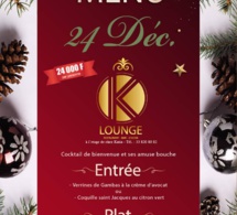 Pourvos réveillons de Noël et fin d'année une seule destination,le K LOUNGE CHEZ KATIA ET LE KABYLIE aux Almadies vous offrent un cadre exceptionnel. Appelez vite pour vos réservations