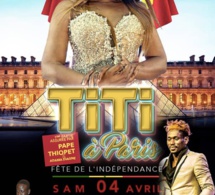 LE 04 AVRIL TITI LA LIONNE DE LA MUSIQUE FÉTE L'INDÉPENDANCE DU SÉNÉGAL AU PALAIS DES CONGRÉS DE MONTREUIL À PARIS