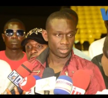 Pape diouf face à la prese pour son 4 avril  à Aréna