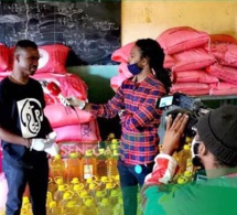 Covid-19 – Dip Doundou Guiss offre 100 sacs de riz, 100 bouteilles d’huile à 100 familles de Grand Yoff