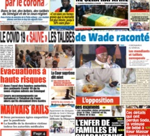 REVUE DES TITRES: La une des quotidiens du vendredi 08 mai 2020