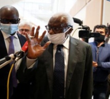 L’ARRIVÉE DE LAMINE DIACK À SON PROCÈS