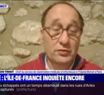 Pr Timsit: "Je suis inquiet sur la capacité de ce confinement à nous faire voir le bout de cette flambée épidémique en Île-de-France"