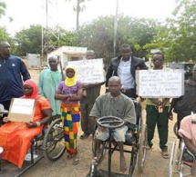 Allées du Centenaire : Les handicapés diplômés ont manifesté leur colère