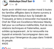 Limogé, Abdoulaye Diouf Sarr se fend d'un tweet et...remercie Macky Sall