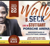 22 juillet en Allemagne Wally Seck à l assaut du PORCHE ARENA DE STUTTGART réservez déjà vos tickets sur ses liens