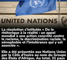 Lutte contre le racisme : Les Etats-Unis, la France, l’Angleterre, l’Allemagne et 5 autres pays occidentaux votent contre