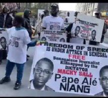 Arrestation de Pape Alé Niang : Des Sénégalais manifestent devant les locaux de CNN