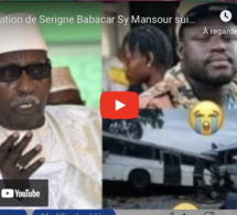 Déclaration de Serigne Babacar Sy Mansour suite à l’accident survenu à Kaffrine