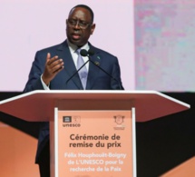 Prix Félix Houphouët-Boigny de l’Unesco pour la recherche de la paix : Macky Sall magnifie les valeurs et la portée de cet évènement