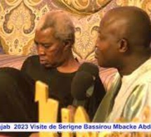 Kazou rajab 2023 : Visite de Serigne Bassirou Mbacké Abdou Khadr à Ndindy, chez Baye Karim