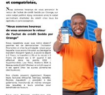 URGENT: Bonne nouvelle pour les clients de KPAY Téléphonie : L'achat de crédit Orange est de retour sur Kpay