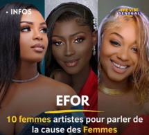 Dix artistes chanteuses femmes, le label Senartvision lance le concept EFOR