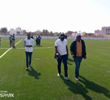 Grand-Yoff: Une délégation de la Fédération sénégalaise de football en visite au Stade Diaguily Bakhayokho (Photos)