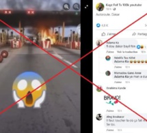 Fake news qui fait le tour ailleurs : Cette photo d'un péage incendié a été prise à Abidjan, et non à Dakar